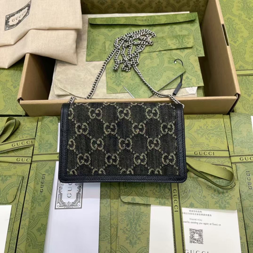 GUCCI Dionysus Mini GG  Leather Materia