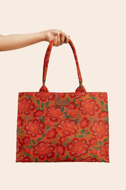 Classic Charm Floral Tote