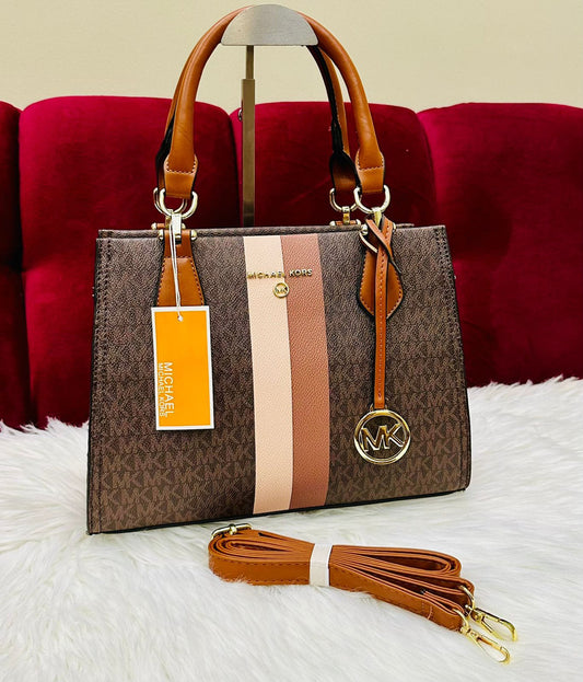 Michael Kors Striped Signature Handbag